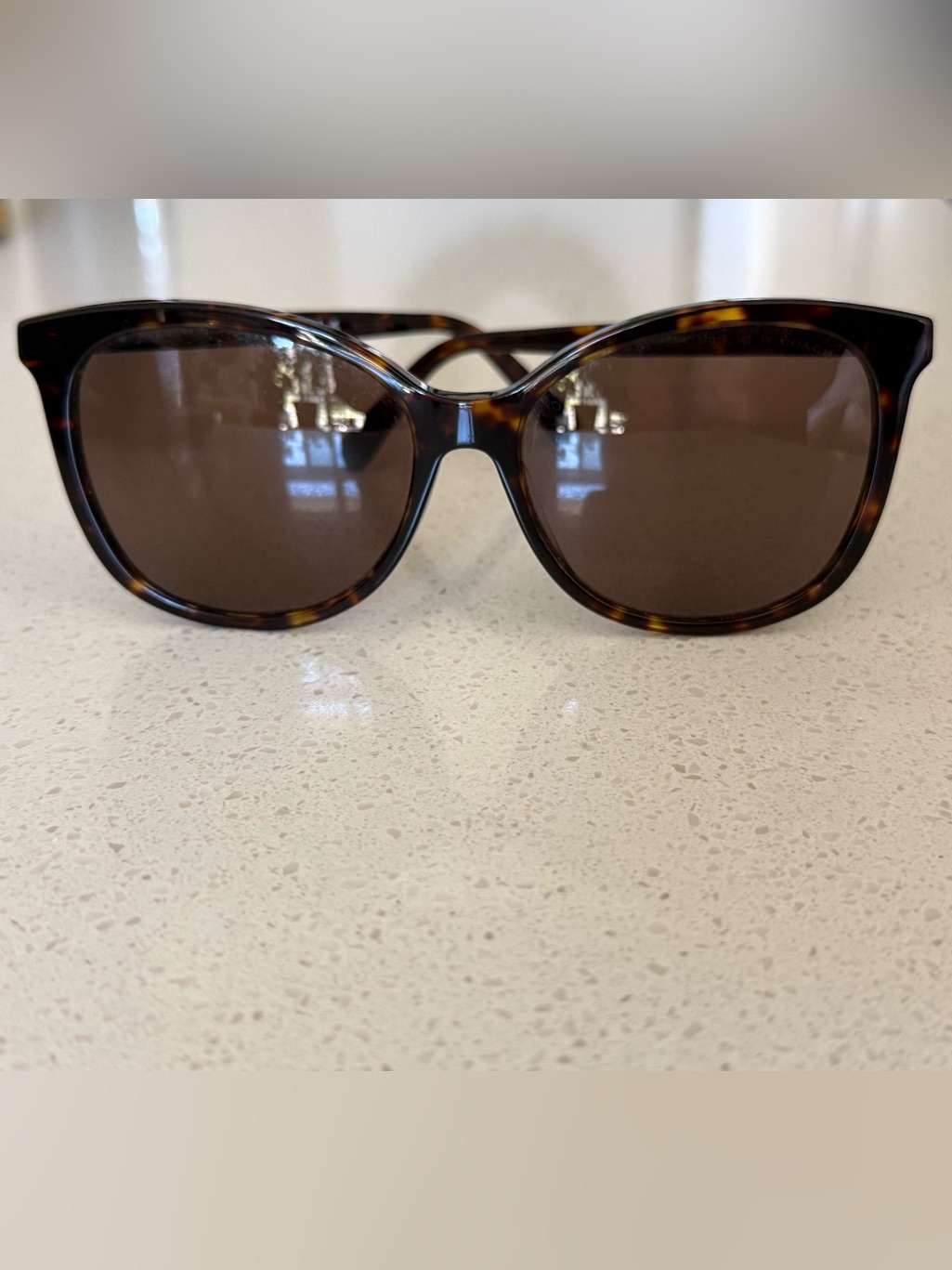 Coach Tortoiseshell Sunglasses With Brown Lenses